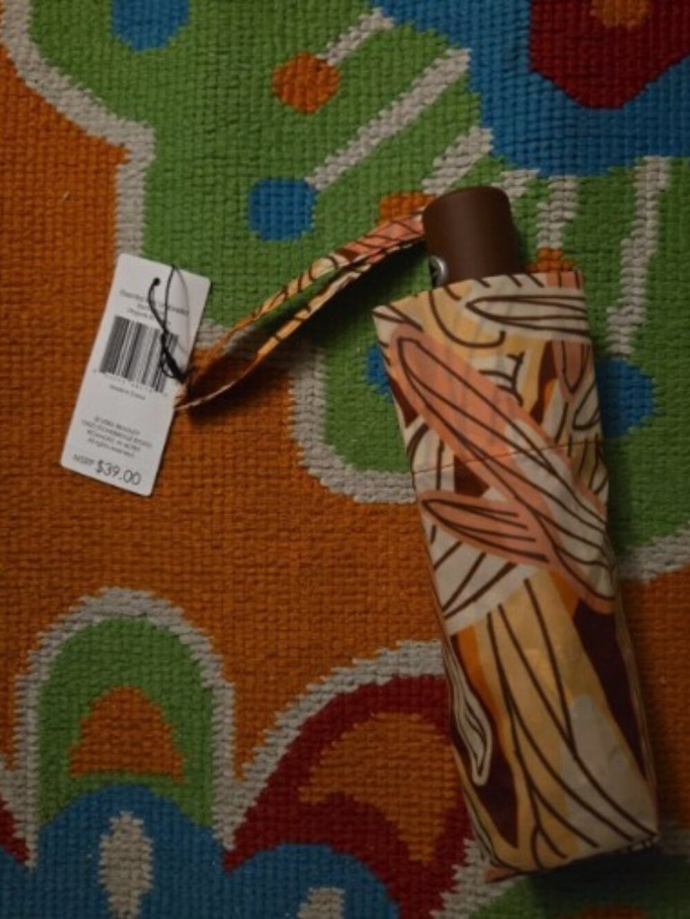 Nwt Vera Bradley Essential Mini Umbrella DRAGONFLY PATTERN 50670